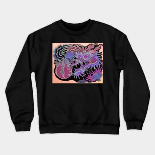 Neon Dragon With 4 Elements Variant 8 Crewneck Sweatshirt